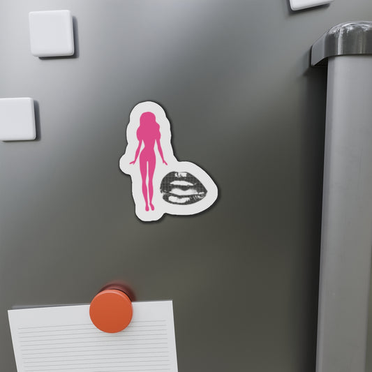 Pink Barbie Kiss Sticker